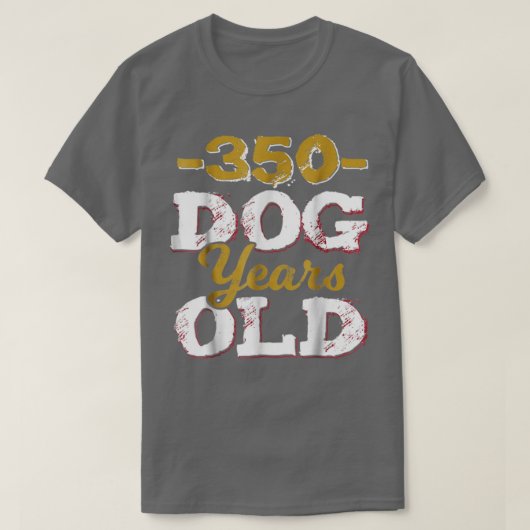 350犬歳50おもしろい歳誕生日Gagギフト Tシャツ (デザイン正面)