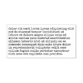 350 Characters Large Typewriter Text Style Custom セルフインキングスタンプ (デザイン)