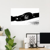 350zフロントスタンス ポスター (ホームオフィス)