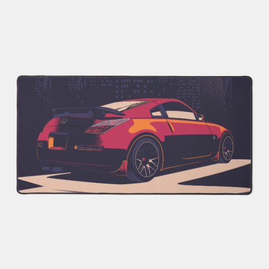 350Z car illustration art デスクマット (正面)