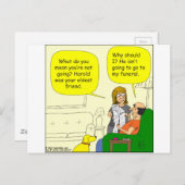 352彼は私の葬儀漫画に行っていない ポストカード (正面/裏面)