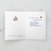 3541孫宗教素晴らし帆船誕生日 カード (内部)