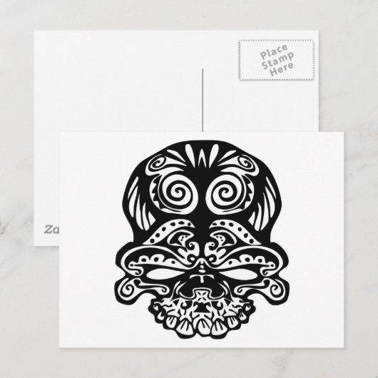 355部族スカル ポストカード (正面/裏面)
