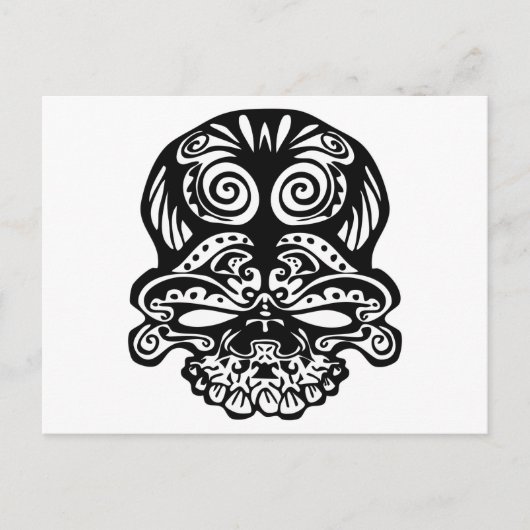 355部族スカル ポストカード (正面)