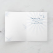 3572過ぎ越しの祝いShalomおよび最高のな願い カード (内部)