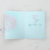 3574人の娘のバレンタインデーのピンクのデイジーの青 シーズンカード (内部)