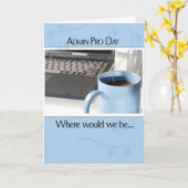 3593 Admin Pro Dayコーヒーコンピュータ カード (黄色い花)