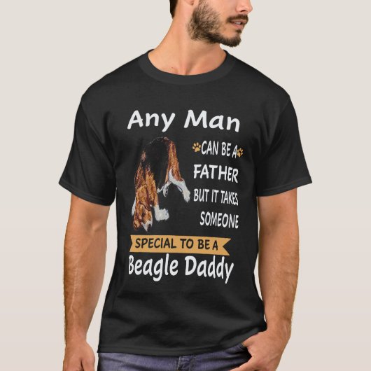 35 どんな男性でも - ビーグルおじさんビーグル Tシャツ (正面)