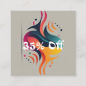 35%の大幅な節約が待ち受けている 割引カード (正面)