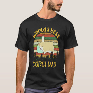 35 世界で一番最高のコーギーのパパ コーギー Tシャツ