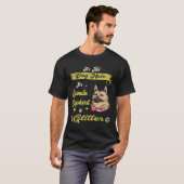 35 犬の毛ではありません!ジャーマンシェパード グリッター Tシャツ (正面フル)