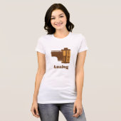 35 mmフィルムアナログデザイン パーソナライズされた tシャツ (正面フル)