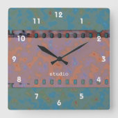 35 mmフィルムストリップ スクエア壁時計 (正面)