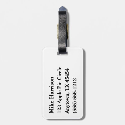 35 mmフィルムネガ(モノグラム付き) ラゲッジタグ (裏面縦)