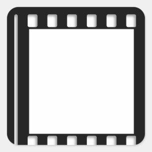 35 mm映画スターハリウッド映画シネマテンプレート スクエアシール