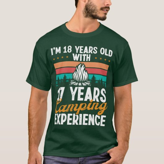 35 Year Old Camper Mountains Camping 35 Birthday g Tシャツ (正面)
