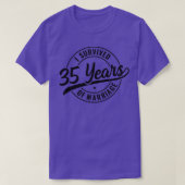 35 Years Marriage funny 35th Wedding Anniversary  Tシャツ (デザイン正面)