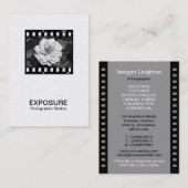 35mmのフィルムのこま01 (金ゴールド) 名刺 (正面/裏面)