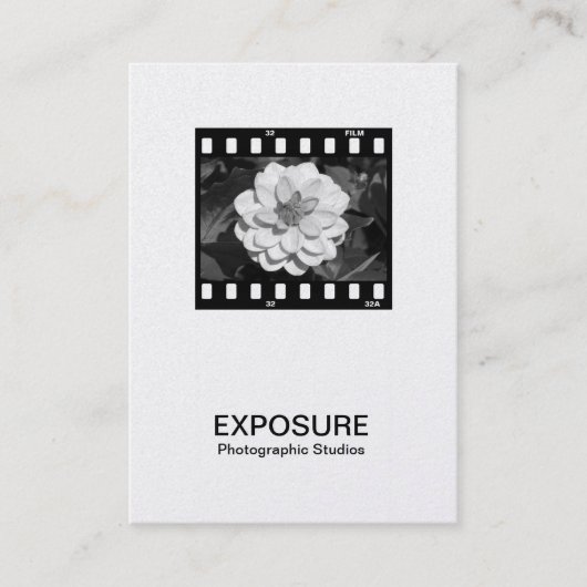 35mmのフィルムのこま01 (金ゴールド) 名刺 (正面)