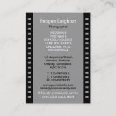 35mmのフィルムのこま01 (金ゴールド) 名刺 (裏面)