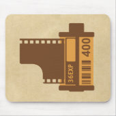 35mmのフィルムのアナログのデザイン マウスパッド (正面)