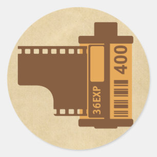 35mmのフィルムのアナログのデザイン ラウンドシール