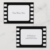 35mmのフィルム、ここのあなたの名前 名刺 (正面/裏面)