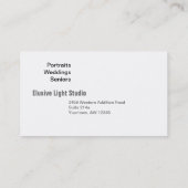 35mmの映画産業カード 名刺 (裏面)