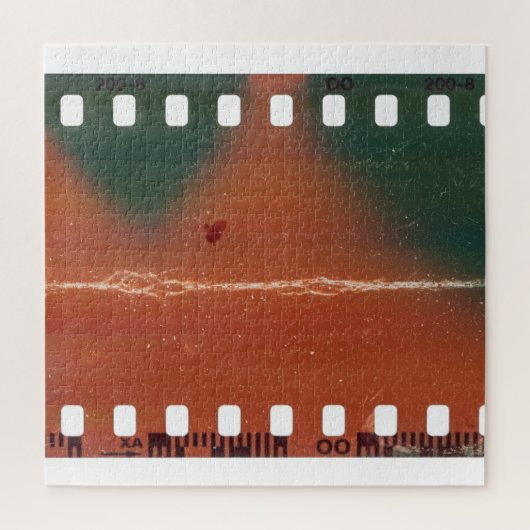 35mmフィルムストリップの始クール点、傷。 ジグソーパズル (縦)