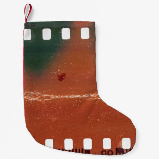 35mmフィルムストリップの始クール点、傷。 スモールクリスマスストッキング