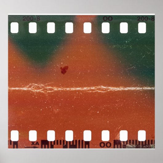35mmフィルムストリップの始クール点、傷。 ポスター (正面)