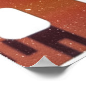 35mmフィルムストリップの始クール点、傷。 ポスター (角)