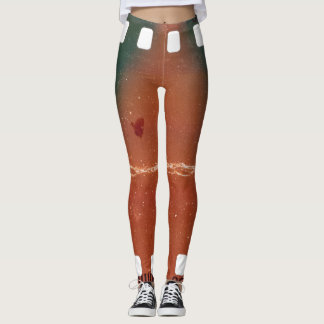 35mmフィルムストリップの始クール点、傷。 レギンス