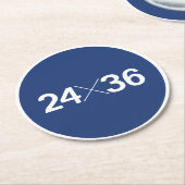 35mmフィルムセンサーサイズ – 24x36 ラウンドペーパーコースター (アングル)
