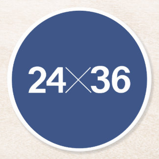 35mmフィルムセンサーサイズ – 24x36 ラウンドペーパーコースター