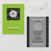 35mmフィルムフレーム01 – 火星緑 名刺 (正面/裏面)