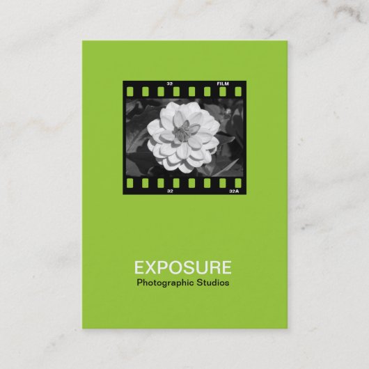 35mmフィルムフレーム01 – 火星緑 名刺 (正面)