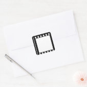 35mmムービースターハリウッド映画シネマテンプレート スクエアシール (封筒)