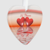 35thアニバーサリーコーラルハート オーナメント (正面)