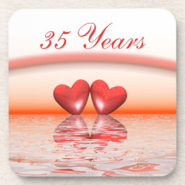 35thアニバーサリーコーラルハート コースター