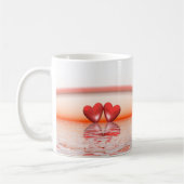 35thアニバーサリーコーラルハート コーヒーマグカップ (左)