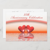 35thアニバーサリーコーラルハート 招待状 (正面/裏面)