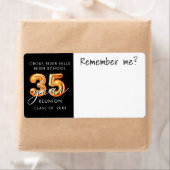 35thクラス懇親会ブラックオレンジ名タグ覚えている ラベル (インサイチュ)