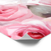 35thコーラル結婚ズ記念赤面バラ歓迎 ポスター (角)