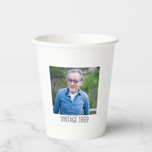 35thバースデーパーティーカップパーソナライズされた誕生日St 紙コップ (正面)