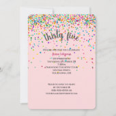 35thバースデーパーティー紙吹雪招待状 招待状 (正面)