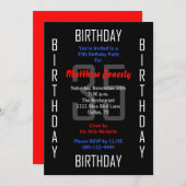 35th誕生日パーティーへの招待35 招待状 (正面/裏面)