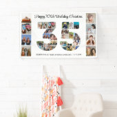 35th誕生日パーティー番号35フォトコラージュ 横断幕 (インサイチュ)