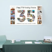 35th誕生日パーティー番号35フォトコラージュ 横断幕 (トレードショー)