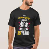 35th 35年結婚記念ギフトMonkeying胡 Tシャツ (正面)